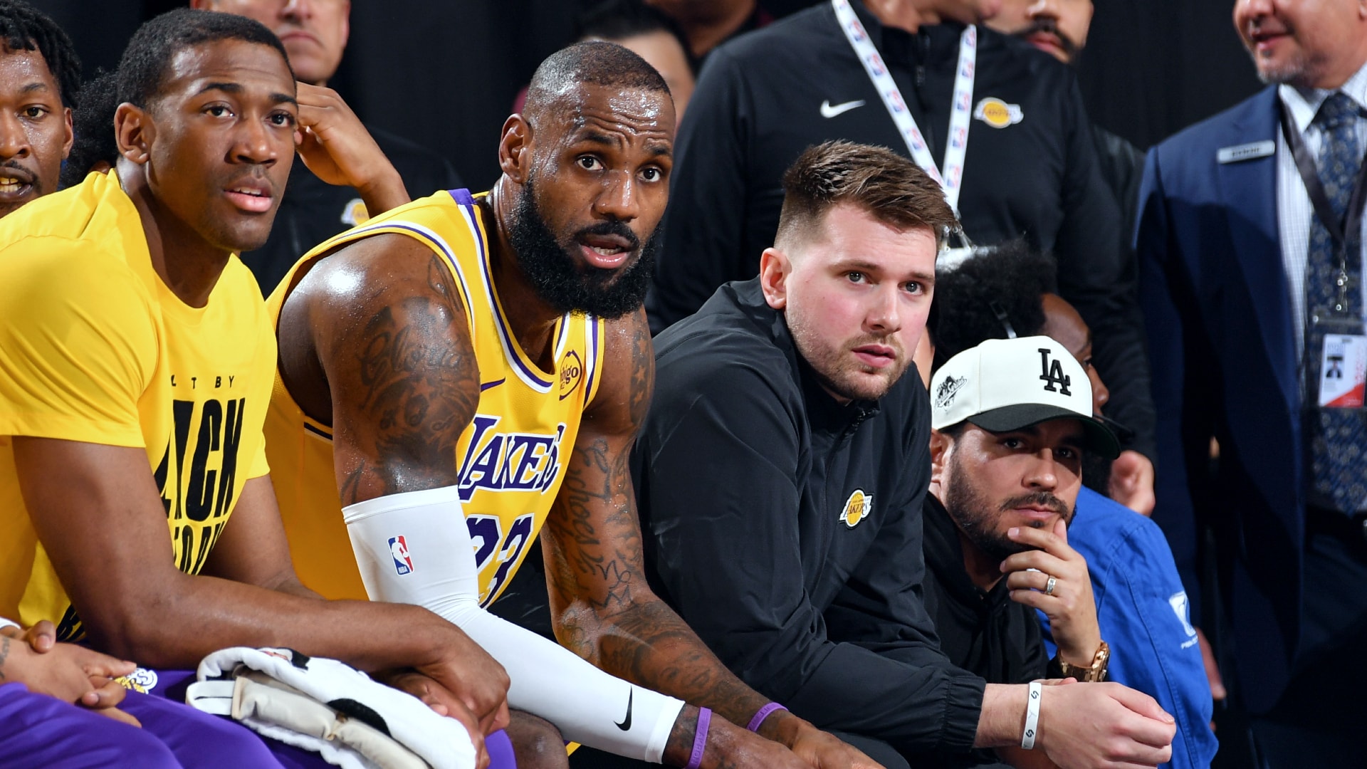 LeBron James and NBA players were left stunned as the Mavericks traded Luka Dončić to the Lakers for Anthony Davis in a blockbuster deal.