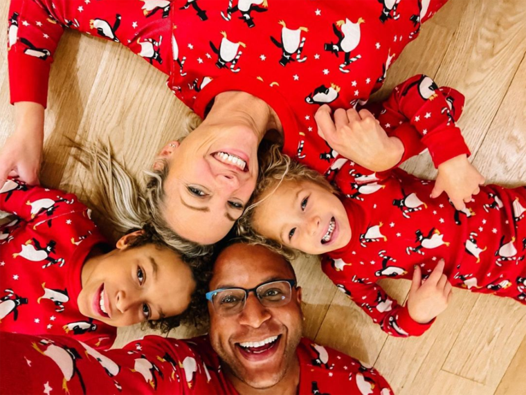TODAY’s Craig Melvin like you haven’t seen him before … in matching jammies with his family